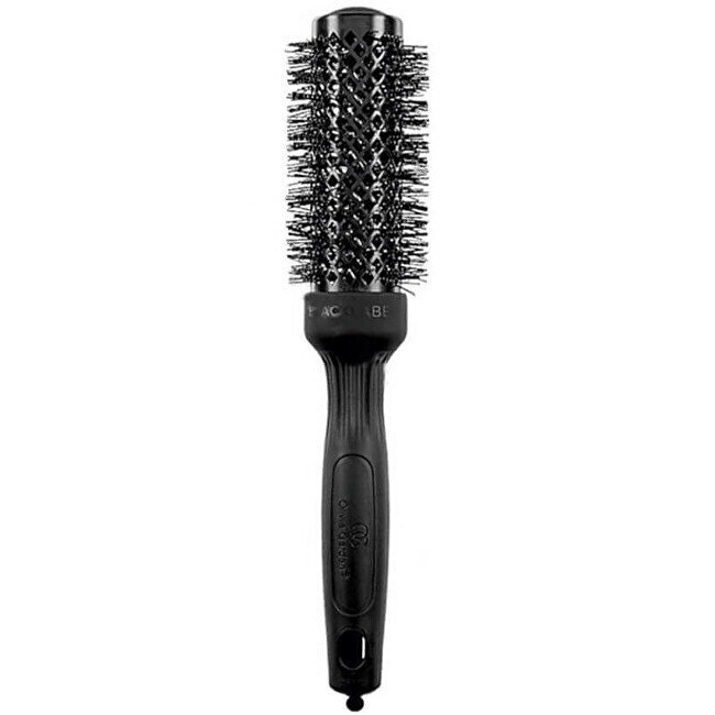 Apaļa matu suka Round brush Black Label Thermal, 34 mm cena un informācija | Matu sukas, ķemmes, šķēres | 220.lv