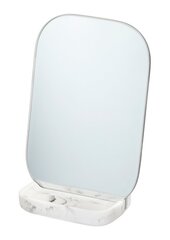Линия box zense white marble: дизайнерское зеркало с подставкой из элегантного белого мраморa цена и информация | Аксессуары для ванной комнаты | 220.lv