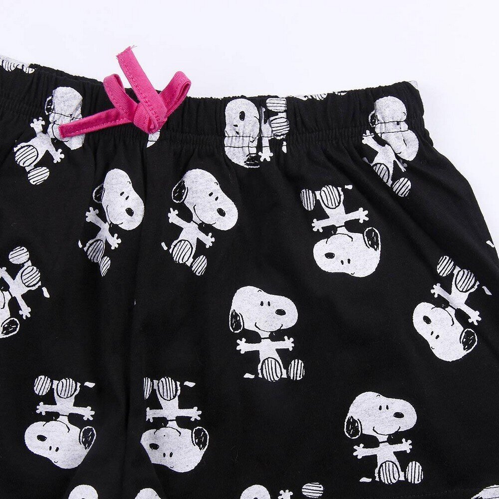 Vasaras pidžamu zēniem Snoopy Dāma Melns Balts cena un informācija | Naktskrekli, pidžamas | 220.lv