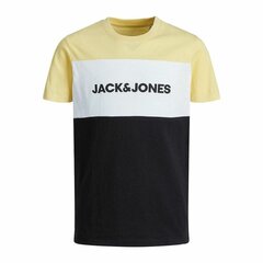 Детский Футболка с коротким рукавом BLOCKING TEE Jack & Jones JNR 12174282 Жёлтый цена и информация | Рубашки для мальчиков | 220.lv