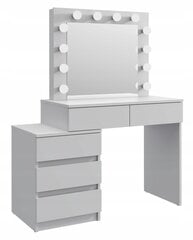 Kosmētikas galds Martigo Plus White Mat 112,5 x 76,8 x 47 cm цена и информация | Туалетные столики | 220.lv
