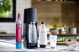 SodaStream melns gāzētā ūdens aparāts цена и информация | Аппараты для газирования воды | 220.lv