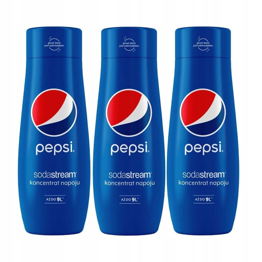 3 × SodaStream Pepsi sīrups 440 ml cena un informācija | Gāzētā ūdens aparāti | 220.lv