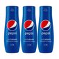 3 × SodaStream Pepsi sīrups 440 ml cena un informācija | Gāzētā ūdens aparāti | 220.lv