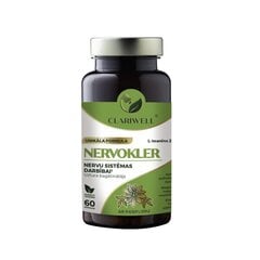 Uztura bagātinātājs Clariwell Nervokler kapsulas N60 cena un informācija | Vitamīni, preparāti, uztura bagātinātāji labsajūtai | 220.lv