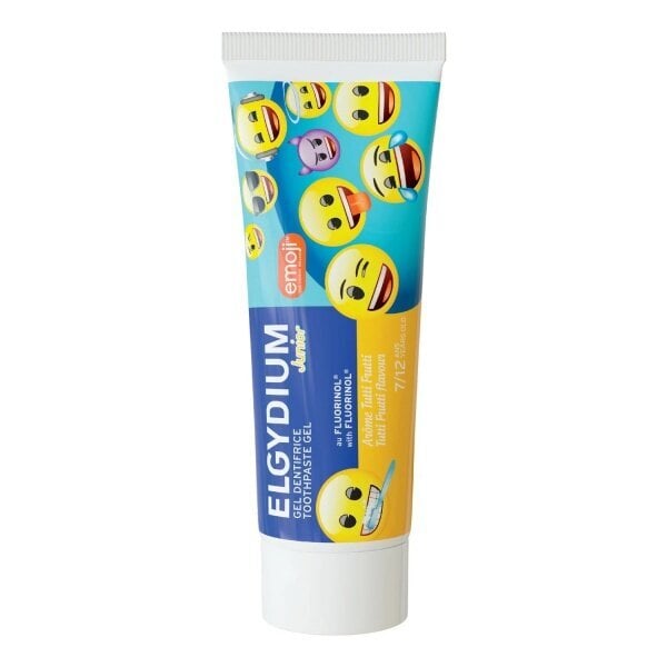 Elgydium Junior Tutti Frutti Emoji zobu pasta-gels 50ml 7-12 g. cena un informācija | Zobu pastas, birstes | 220.lv