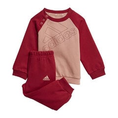 Sporta apģērbs mazulim Adidas Essentials Logo Sarkans cena un informācija | Apģērbu komplekti jaundzimušajiem | 220.lv