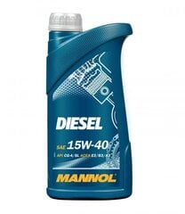 Масло Mannol 7402 Diesel 15W-40, 1л цена и информация | Моторное масло | 220.lv