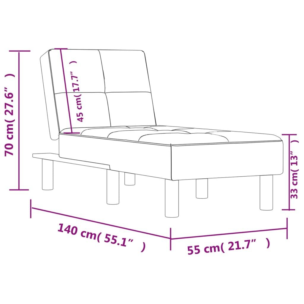 vidaXL zvilnis, kapučīno krāsas mākslīgā āda cena un informācija | Atpūtas krēsli | 220.lv