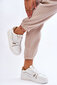 Sieviešu ērtas ādas kedas, White Bowen цена и информация | Sporta apavi sievietēm | 220.lv