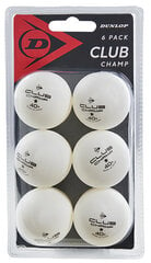 Мячи для настольного тенниса Dunlop CLUB CHAMP 6шт. цена и информация | Шарики для настольного тенниса | 220.lv