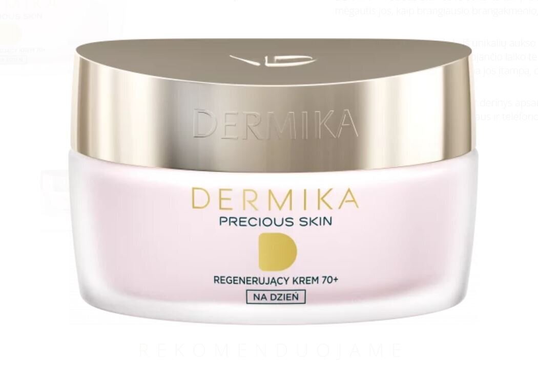 Atjaunojošs dienas krēms Dermika Precious Skin 70+, 50 ml cena un informācija | Sejas krēmi | 220.lv