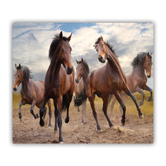Tulup Griešanas dēlis, Pieci zirgi, 60x52 cm cena un informācija | Griešanas dēlīši | 220.lv
