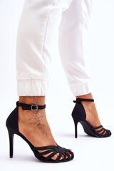 Modes augstpapēžu kurpes ar rhinestones Black Jaylen cena un informācija | Sieviešu kurpes | 220.lv