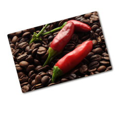 Tulup Griešanas dēlis, Paprika un kafija, 80x52 cm cena un informācija | Griešanas dēlīši | 220.lv