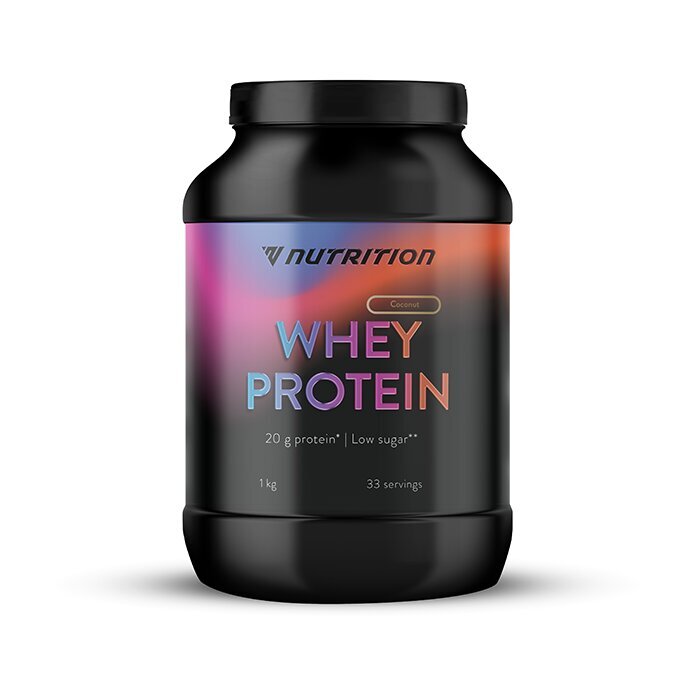 Proteīns VNutrition Whey Protein pulveris (1000 g) - Kokosriekstu cena un informācija | Proteīni | 220.lv