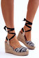 Sieviešu sandales Black White Lendy cena un informācija | Sieviešu sandales | 220.lv