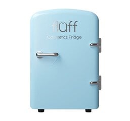 Mini ledusskapis kosmētikai Fluff, tirkīza cena un informācija | Kosmētikas somas, spoguļi | 220.lv
