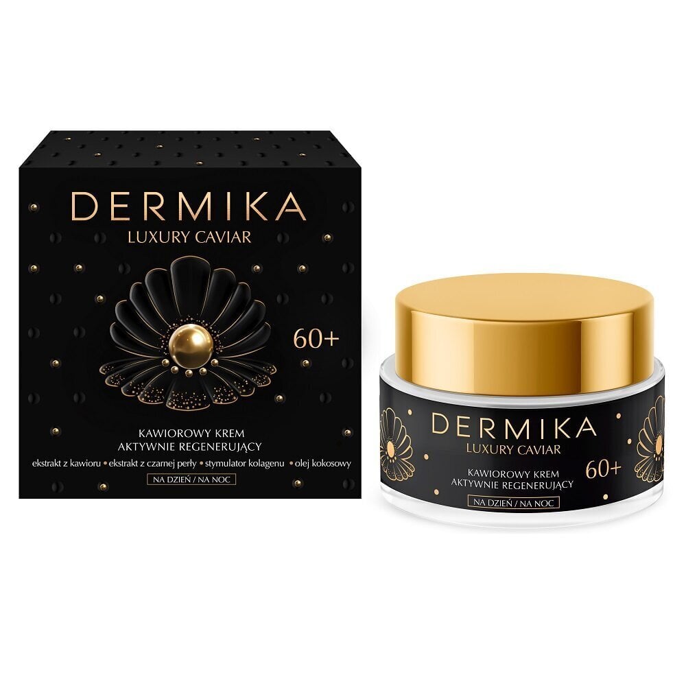 Atjaunojošs sejas krēms Dermika Luxury Caviar 60+, 50 ml цена и информация | Sejas krēmi | 220.lv