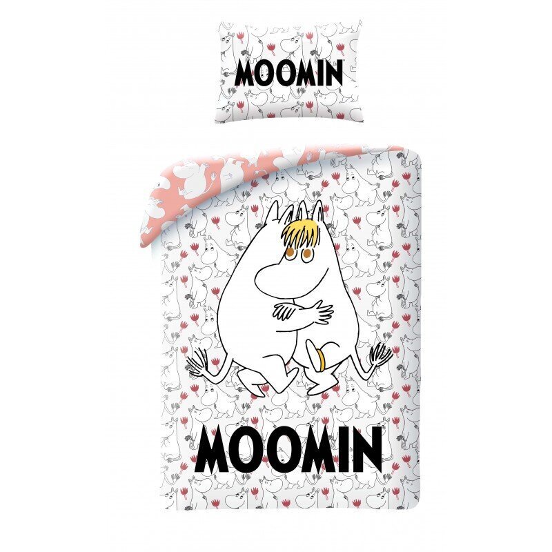 Bērnu gultas veļas komplekts Moomin, 140x200, 2 daļu cena un informācija | Bērnu gultas veļa | 220.lv