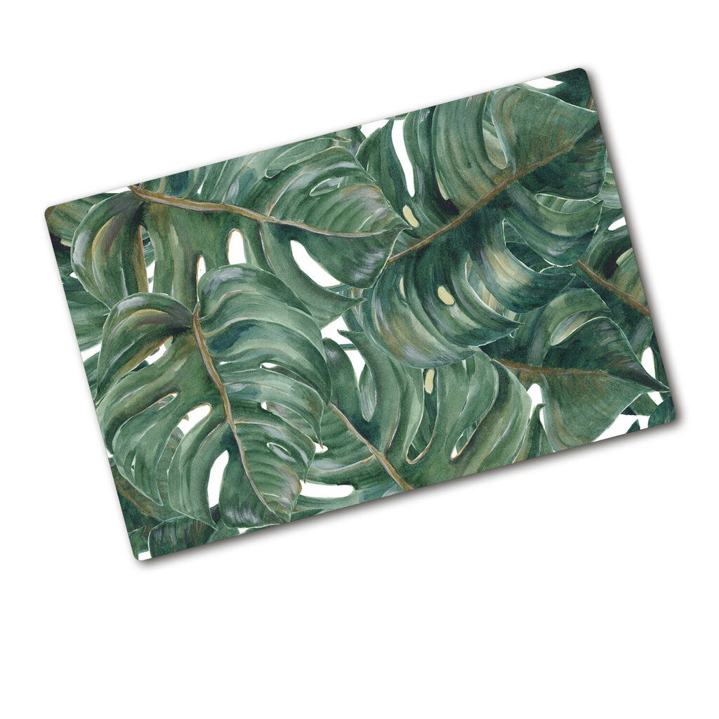 Tulup Griešanas dēlis, Monstera lapas, 80x52 cm цена и информация | Griešanas dēlīši | 220.lv