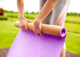 Jogas paklājiņš Master Yoga 4 mm, 183x61 cm cena un informācija | Vingrošanas paklāji | 220.lv