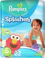 Autiņbiksītes-autiņi Pampers Splashers, 5(14-18 kg), 22 gab. цена и информация | Подгузники | 220.lv