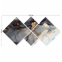 Репродукция из четырех частей Золотая пыль цена и информация | Картины | 220.lv
