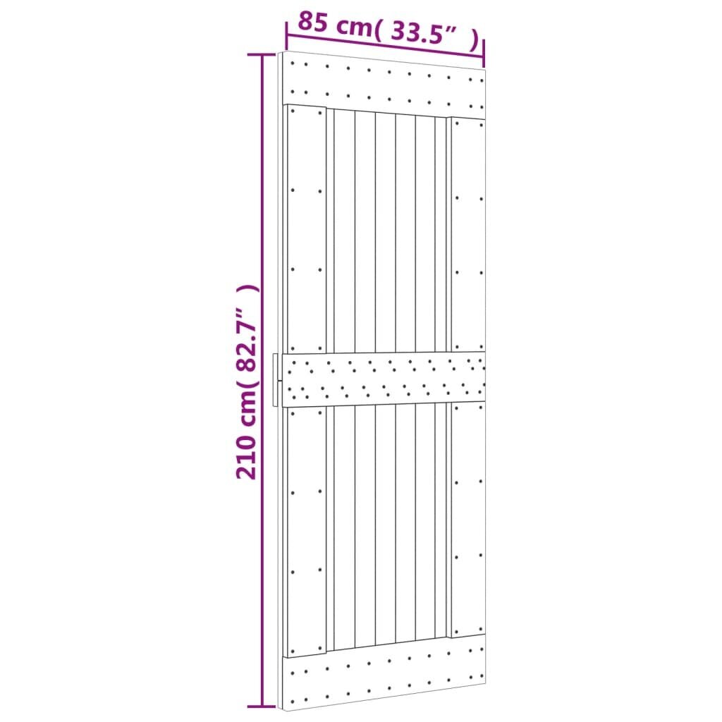 Durvis vidaXL, 85x210 cm cena un informācija | Iekšdurvis | 220.lv