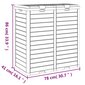 Āra atkritumu tvertne vidaXL 78x41x86 cm цена и информация | Komposta kastes un āra konteineri | 220.lv