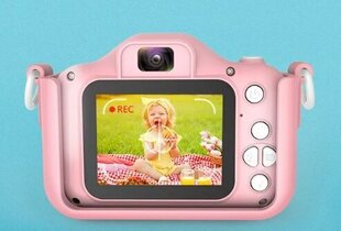 Bērnu fotokamera X5 Unicorn, rozā cena un informācija | Attīstošās rotaļlietas | 220.lv