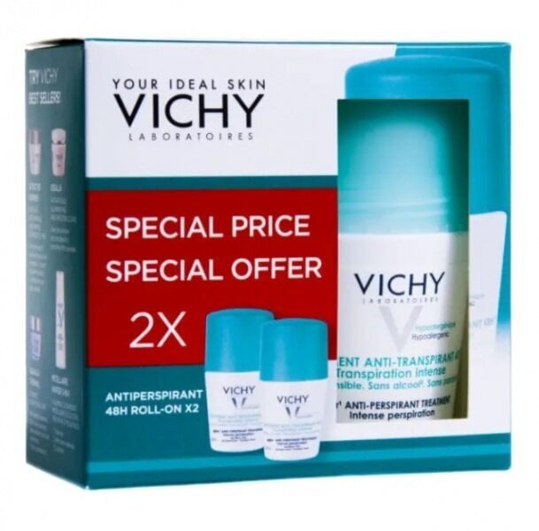 Dezodorants Vichy Deo Intensive, 50 ml, 1+1 цена и информация | Dezodoranti | 220.lv
