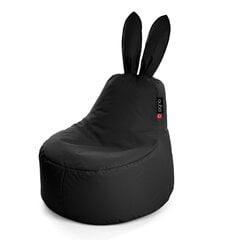 Bērnu sēžammaiss Qubo™ Baby Rabbit Blackberry Pop Fit, melns cena un informācija | Sēžammaisi, klubkrēsli, pufi bērniem | 220.lv