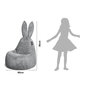 Bērnu sēžammaiss Qubo™ Baby Rabbit Blackberry Pop Fit, melns cena un informācija | Sēžammaisi, klubkrēsli, pufi bērniem | 220.lv
