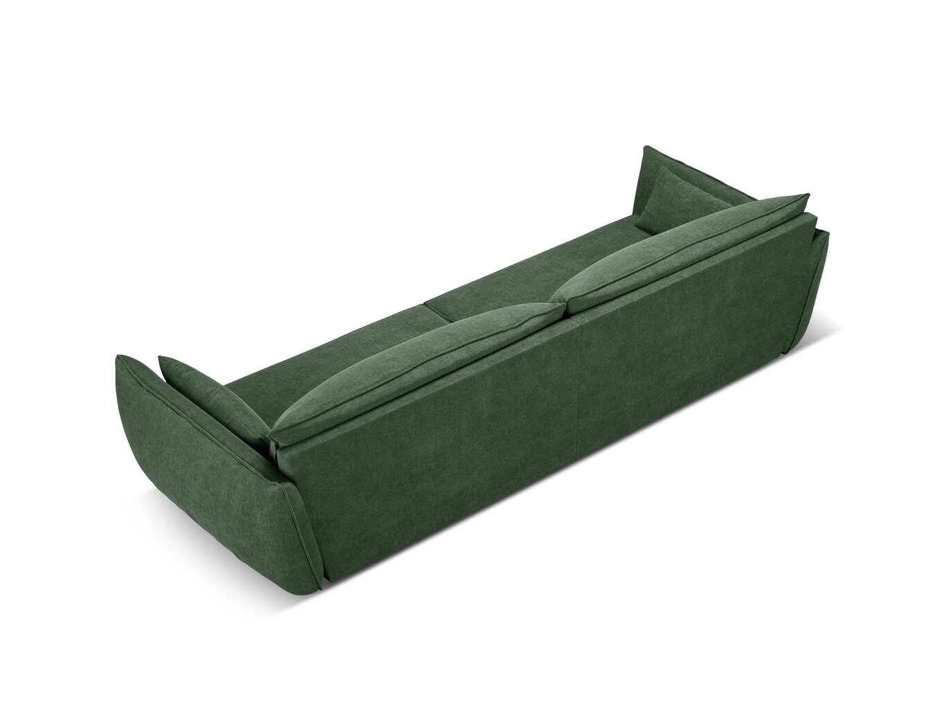 Dīvāns Vanda, 4 sēdvietas, zaļās pudeļu kr. cena un informācija | Dīvāni | 220.lv