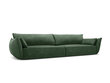 Dīvāns Vanda, 4 sēdvietas, zaļās pudeļu kr. cena un informācija | Dīvāni | 220.lv