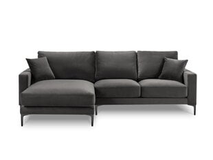 Левый угловой velvet диван Venus, 4 места, серый цвет цена и информация | Угловые диваны | 220.lv