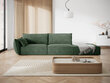 Labās puses dīvāns Vanda, 4 sēdvietas, zaļās pudeļu kr. cena un informācija | Stūra dīvāni | 220.lv