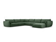 Panorāmas kreisās puses dīvāns Vanda, 8 sēdvietas, zaļās pudeļu kr. cena un informācija | Stūra dīvāni | 220.lv