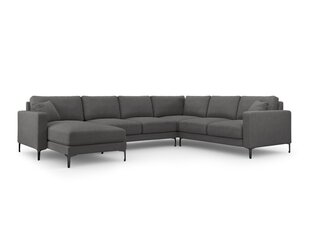 Panorāmas labās puses dīvāns Vanda, 6 sēdvietas, tumši pelēks cena un informācija | Stūra dīvāni | 220.lv