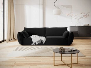 Velvet диван Vanda, 3 места, черный цена и информация | Диваны | 220.lv