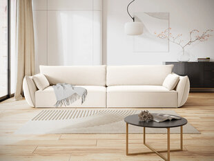 Samta dīvāns Vanda, 4 sēdvietas, gaišas smilškrāsas cena un informācija | Dīvāni | 220.lv
