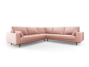 Симметричный velvet диван Hebe, 5 мест, розовый цена и информация | Угловые диваны | 220.lv