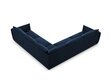 Simetrisks stūra samta dīvāns Vanda, 7 sēdvietas, tumši zils cena un informācija | Stūra dīvāni | 220.lv