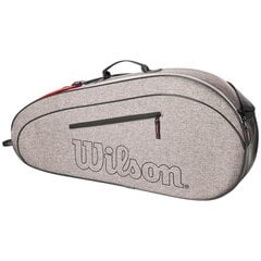 Чехол для теннисных ракеток Wilson Team 3, серый цена и информация | Товары для большого тенниса | 220.lv