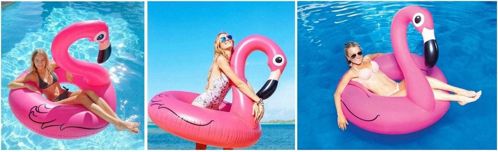 Piepūšamais ūdens ritenis - flamingo, 120cm cena un informācija | Piepūšamās rotaļlietas un pludmales preces | 220.lv