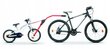 Bērnu velosipēdu vilkšanas sistēma, sarkana цена и информация | Velosipēdu piekabes, rati | 220.lv