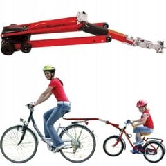 Bērnu velosipēdu vilkšanas sistēma, sarkana cena un informācija | Velosipēdu piekabes, rati | 220.lv