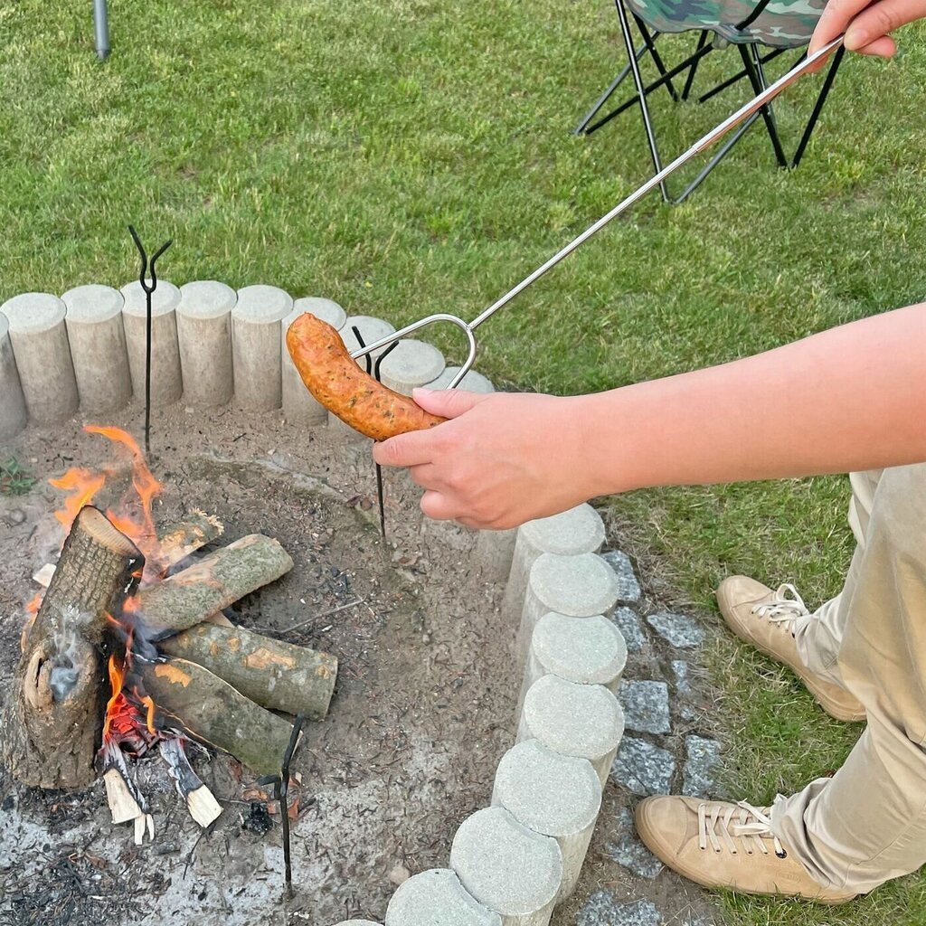 Teleskopiski ugunskura kociņi grilam, 4 gab cena un informācija | Ugunskura katli, trauki un galda piederumi  | 220.lv