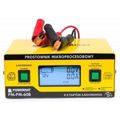 Mikroprocesoru akumulatoru lādētājs Powermat 6V-24V PM-PM-60B цена и информация | Зарядные устройства для аккумуляторов | 220.lv